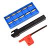 MGEHR1212-1.5 Grooving Cutter Holder & 10pcs MGMN150-G Carbide Grooving Inserts & Wrench For Metal Cutting Machine Tools