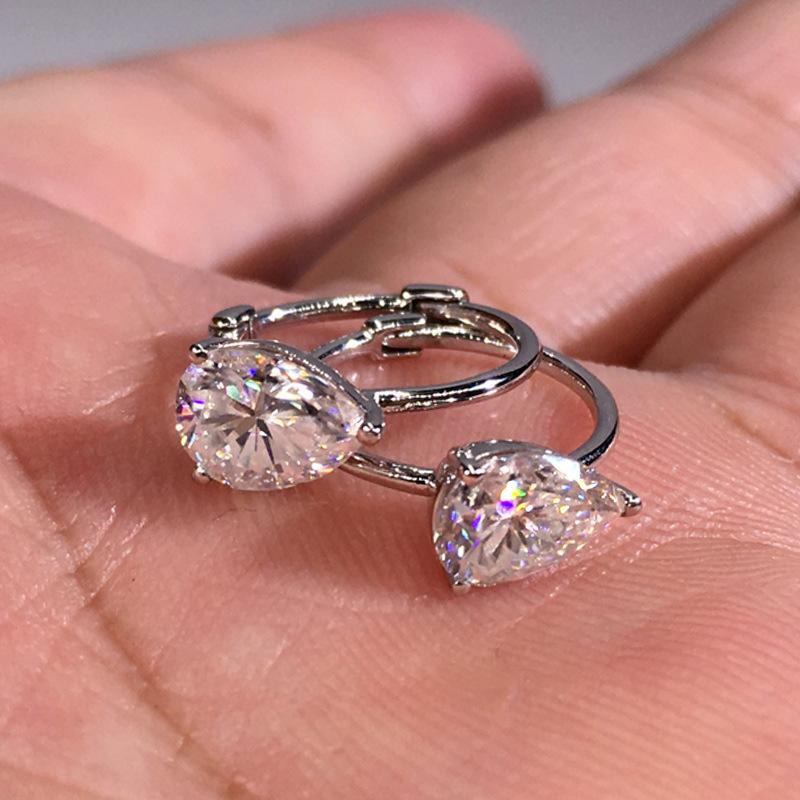 Von Herz zu Herz, Kalter Wind Ohrclips, Minimalistische Wind Metall Wassertropfen Ohrringe, Vielseitige Damenohrringe mit Temperament