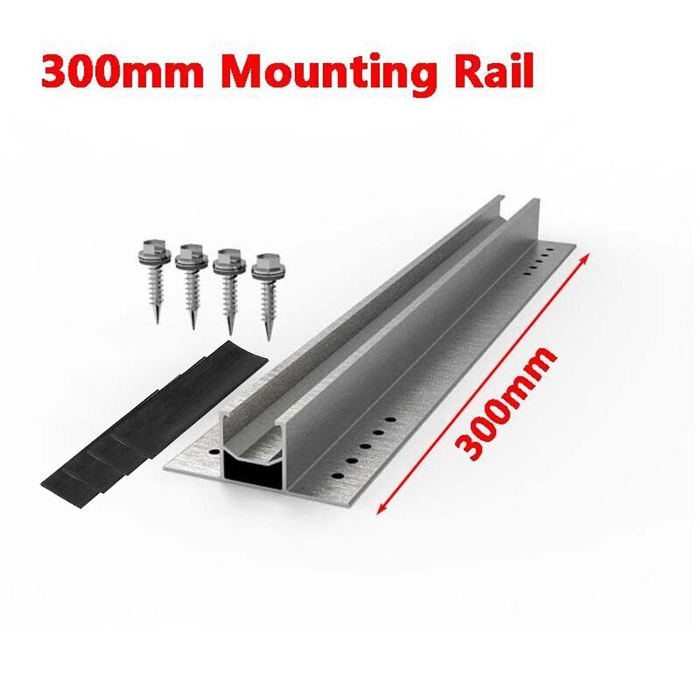 High Quality Solar Mounting Rails 1Set Backup Mini Rail Aluminum Alloy Silver Aluminum Aquaculture Bracket Commercial