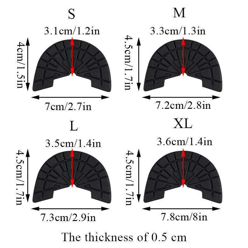 Wear-Resistant Outsole Shoe Protector Rubber Soles Stickers Anti-Slip Heel Pads Rubber Shoe Pads Sneakers Half Sole Repair