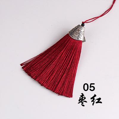5Pcs 8cm Fish Mouth Tassel - DIY Fringe Trim for Handbag Fragrant Sachet Chinese Traditional Decorative Pendant for Costume Fan