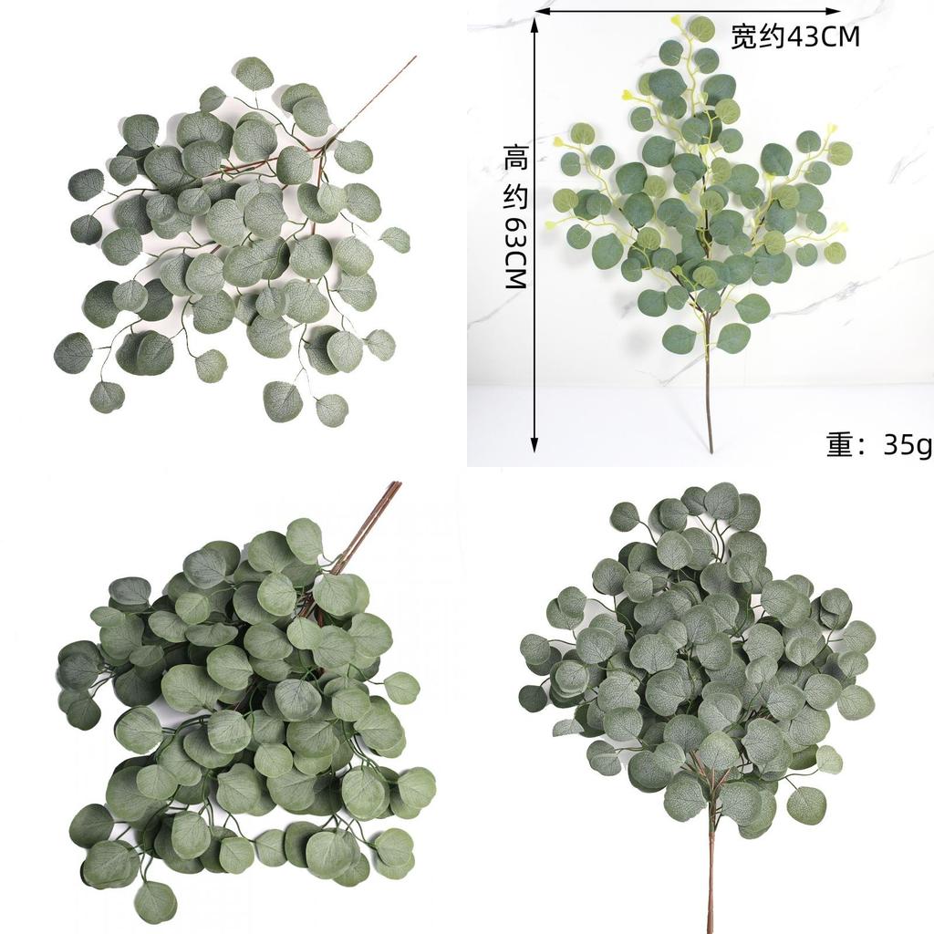 Faux Eucalyptus Flower Display With Handpainted Details For Home Decor And Event Decoration