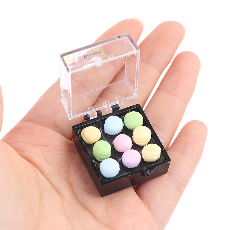 1Set 1:12 Dollhouse Miniature Macaroon Food Dessert Tea Snack Kitchen Decor Toy
