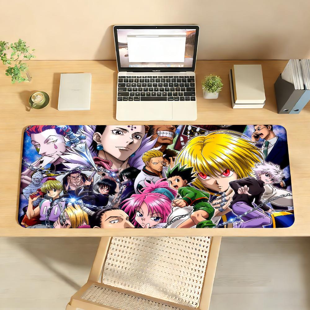 Anime H-Hunter X H-Hunter Mouse Pad Anti Slip Rubber Edge Locked Thickened Laptop Gaming Desk Mat