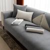 Light Luxury High-Grade Sofa Seat Cushion Four Seasons Universal Towel Cotton Fabrics Linen Cover Solid Color Full Covered Cover Summer Non-Slip