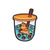 Frog Adorable Cartoon Fox Capybara Brooch Cute Pearl Milk Tea Cup Accessory Style