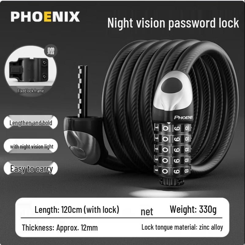 Phoenix Anti-Theft Bicycle Password Lock