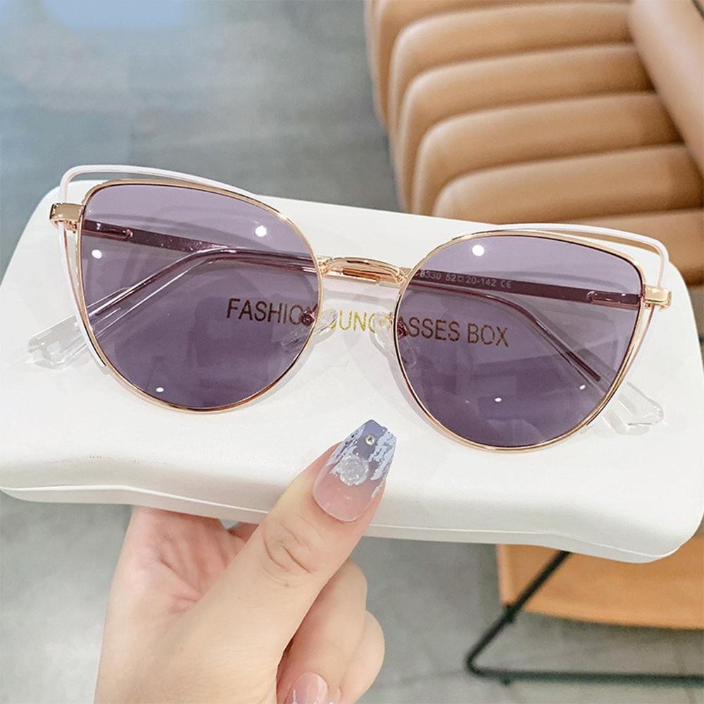 Retro Cat-Eye Sunglasses - 2024 Korean Style for Women, Trendy Personality Street Fashion Accessories