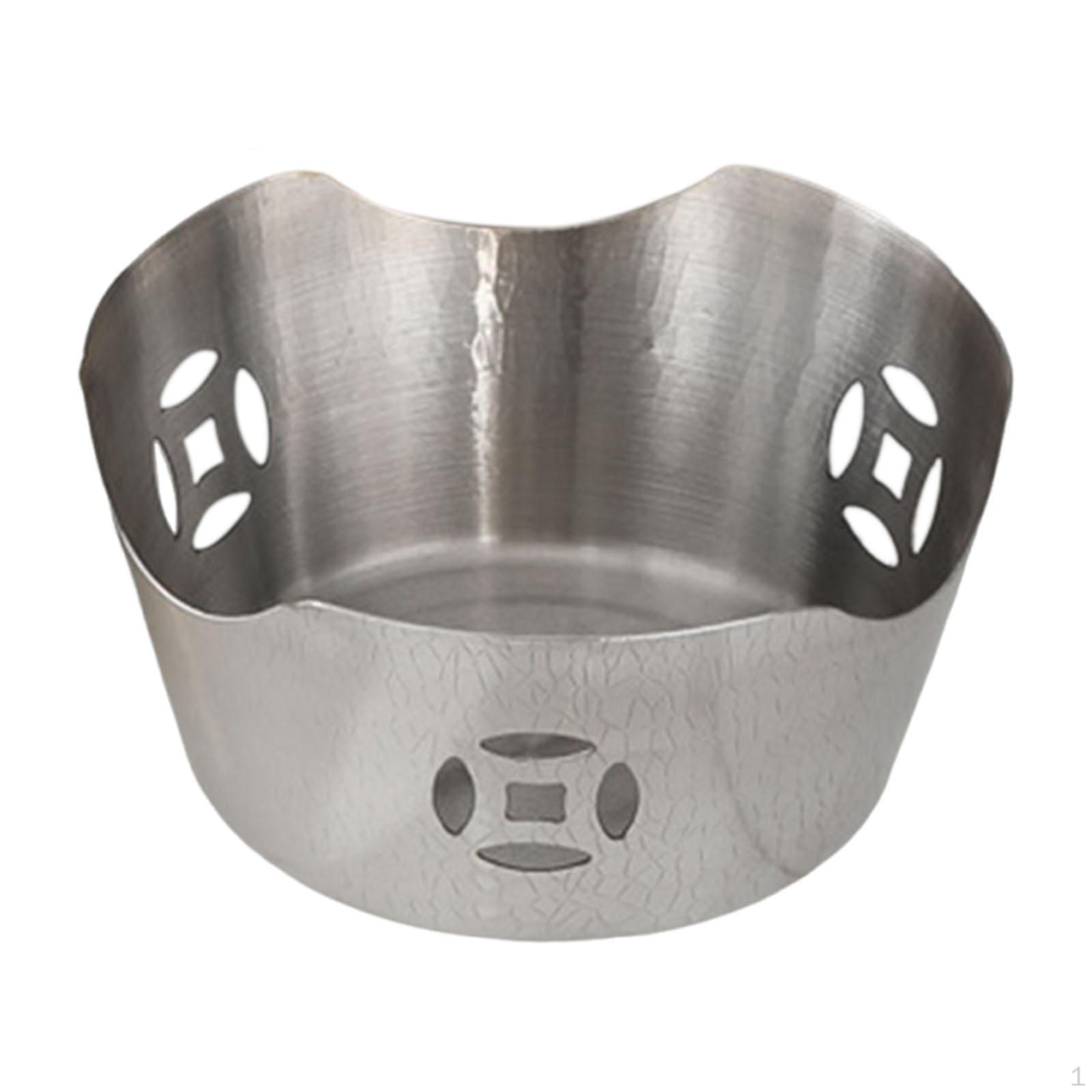 

База горелки на спиртовой основе, карманная, мини-база для похода, кемпинг с алкоголем для сухого горшка silvery