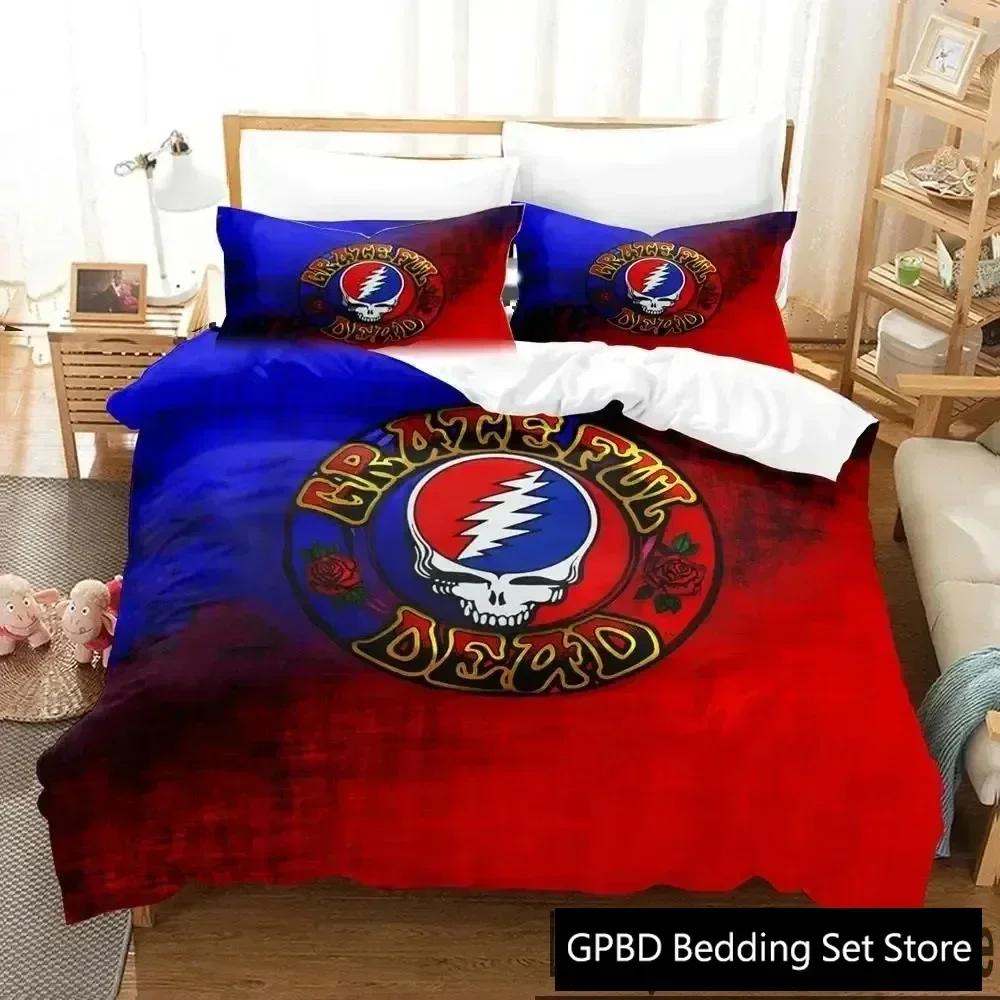

Роскошный новый 3D принт черепа Grateful Dead комплект постельного белья для мальчиков и девочек Твин Квин Кинг пододеяльник кровать мальчики взрослые домашний текстиль 70x133cm 2pcs