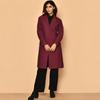Women’s Handloom Cotton Trench Coat Casual Oversized Long Jacket Button Down Layer for Office Travel Wear