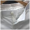 Men Elastic Waist Casual Shorts Button Placket Lightweight Straight Five Inch Daily Wear Summer Bottom