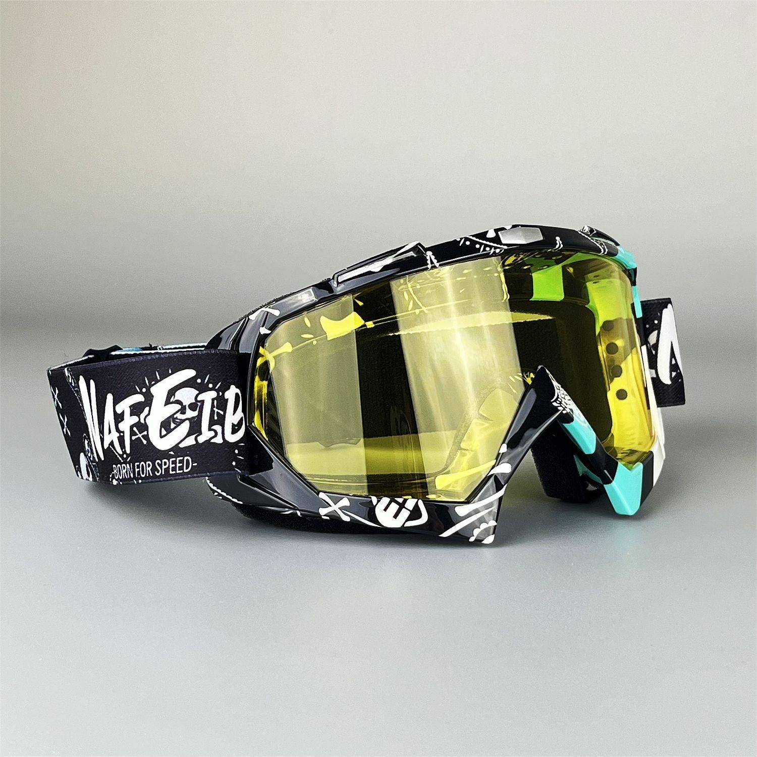Adventure Sports Glasses – Motocross & Mountain Biking Goggles Unisex жёлтый