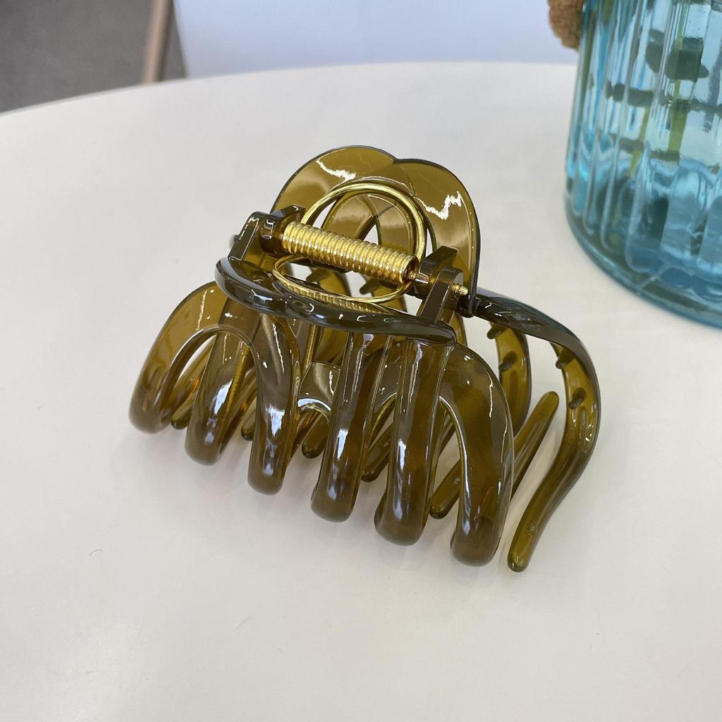 Large Super Grip Pumpkin Claw Clip for Thick Hair - Shark Style Updo Hair Clip 2025