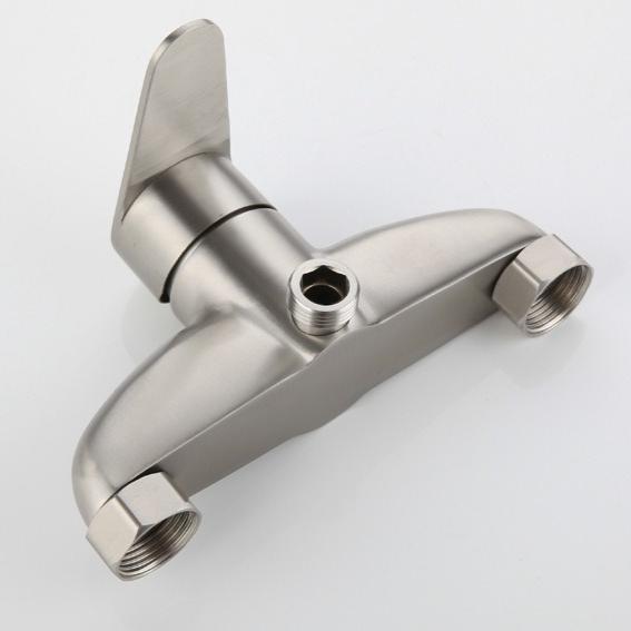 304 Stainless Steel Bathtub Shower Faucet Simple Single-function Cold and Hot Concealed Shower Head Set for Home Use