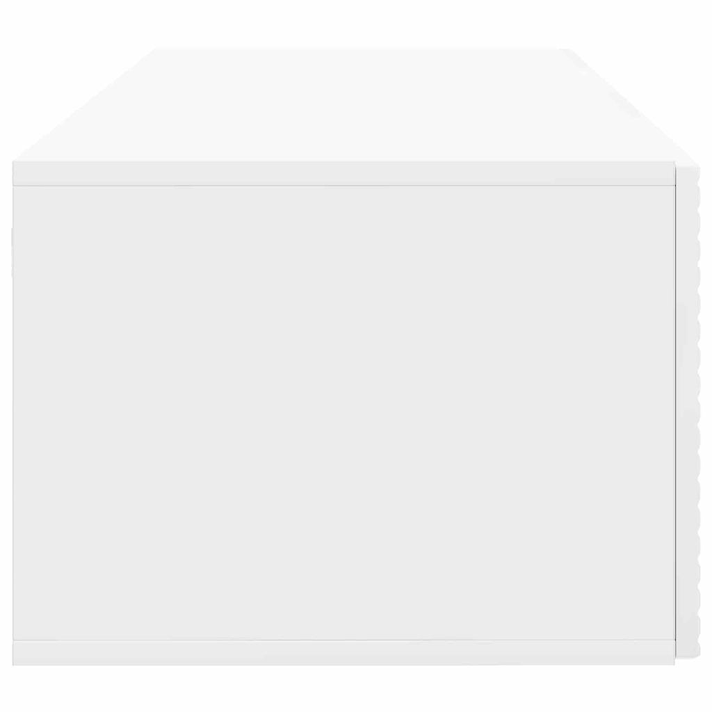 Wall Mounted TV Cabinet High Gloss White 78.5 x 41 x 30 cm