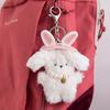 8Cm Rabbit School Bag Pendant Tide Cool Cute Creative Doll Keychain Student Couple Schoolbag Car Keys Cartoon Rabbit Plush Doll