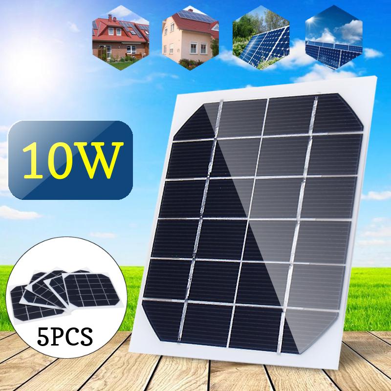 5pcs 10W 6V мини-панели солнечных батарей питания модуль батареи игрушки заряжатель свет DIY – купить по низким ценам в интернет-магазине Joom
