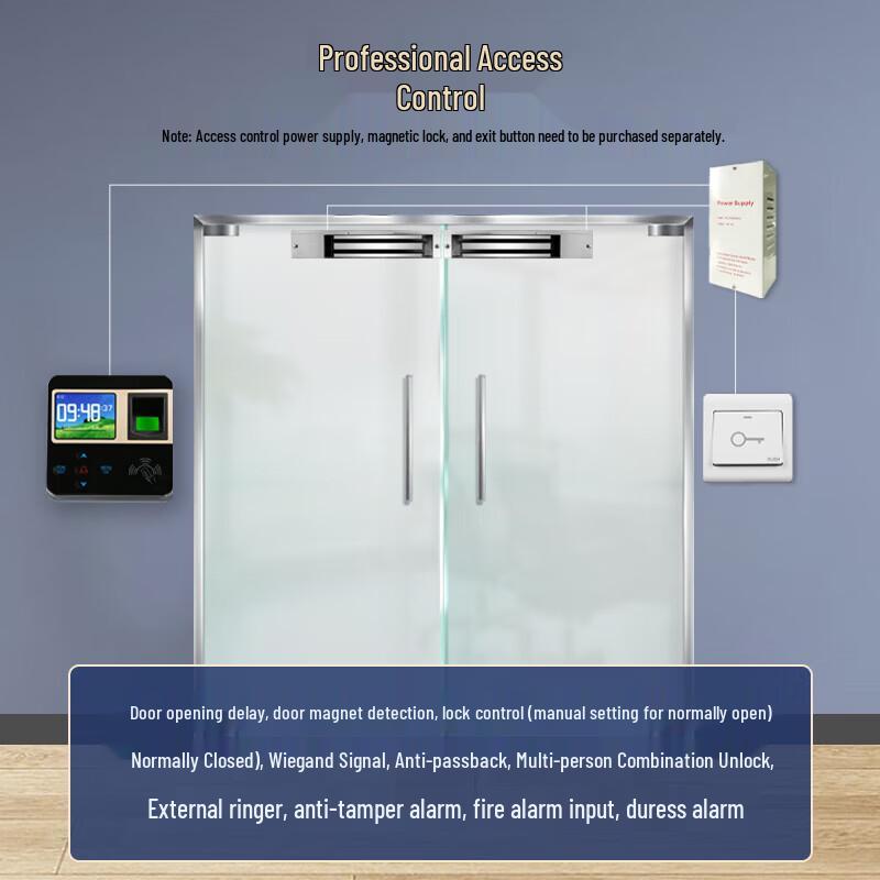 Realand F16S Fingerprint Access Control & Attendance System CN plug (adapter included)