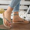 Women Slippers Summer Faux Grass Woven Sandals Fashion Flat Shoes Beach Casual Slippers Flip Flops Slide Women Zapatos De Mujer