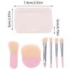 6Pcs Mini Travel Makeup Brushes Set Soft Concealer Brush Beauty Foundation Eye Shadow Tool Eyelash Brush Cosmetic Tools With Box