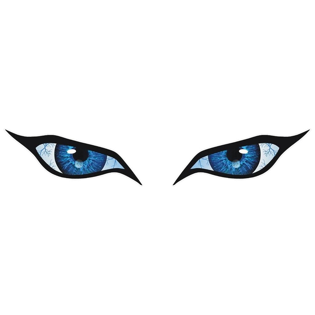 Qizaoly Naklejka na reflektor motocyklowy, Naklejka na oko motocyklowe | Straszna naklejka dekoracyjna na tylną szybę