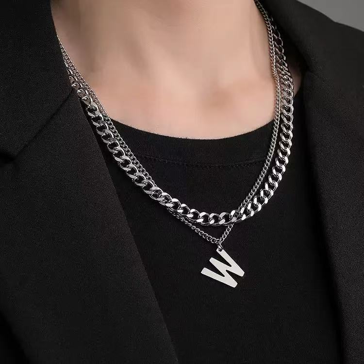Süße und Coole Spice Girl Halskette Damen Trend Nische Design Sinn Vielseitige Pulloverkette Zubehör Perlenhalskette Vielseitig