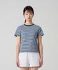CHAMPION Women'S C-Logo Striped T-Shirt Blue