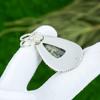 Sterling Silver Pear Variscite Stone Bezel Elegant Artisan Boho Pendant Jewelry