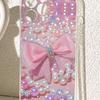 Coque transparente anti-chute avec nœud en perles pour la série iPhone 14/15/16/17 Pro Max