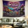 Jojos Bizarre Adventure Wall Tapestry Aesthetic Wall Hanging Printed Fabric Blanket Decorative Tapestries For Bedroom Living Room Home Decor