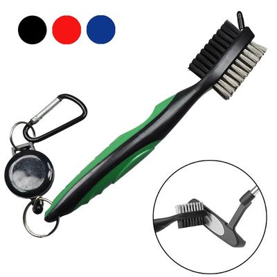 Cepillo para Palos de Golf Cepillo Limpiador de Surcos de Golf Cepillo de Doble Cara para Limpiar Surcos de Putter, Wedge y Bola de Golf Kit de Herramientas de Limpieza Accesorios de Golf