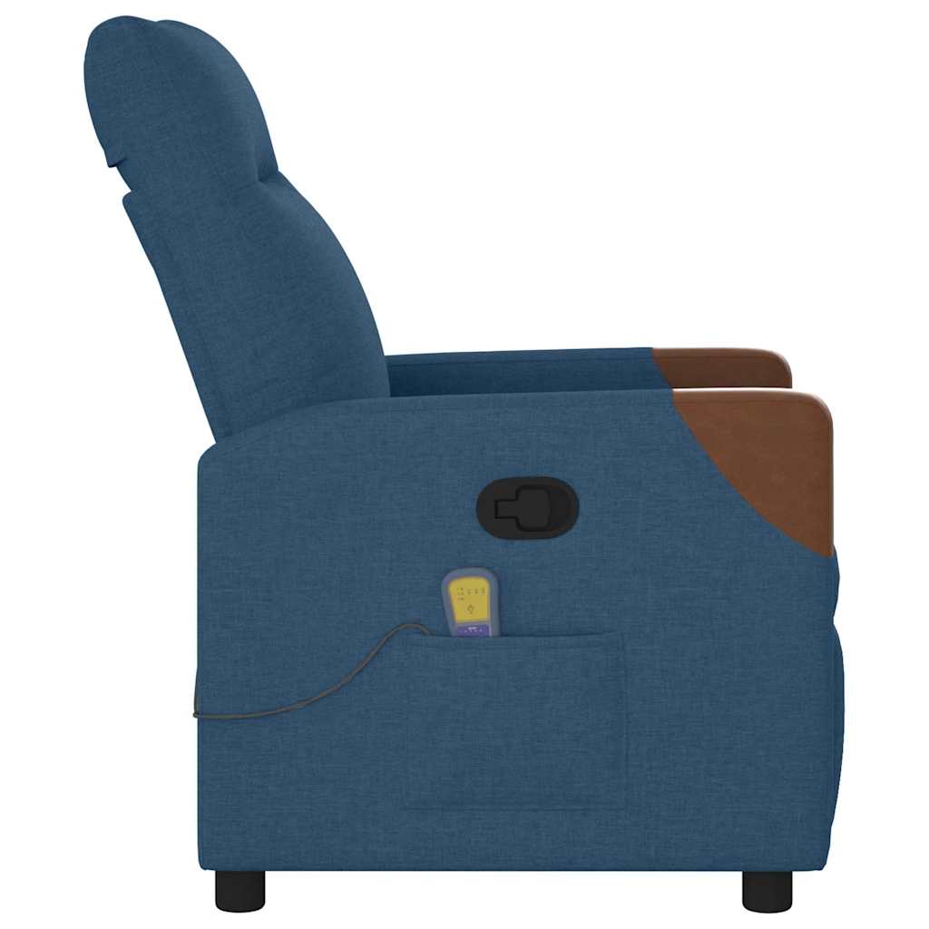 Massage Chair Blue Fabric