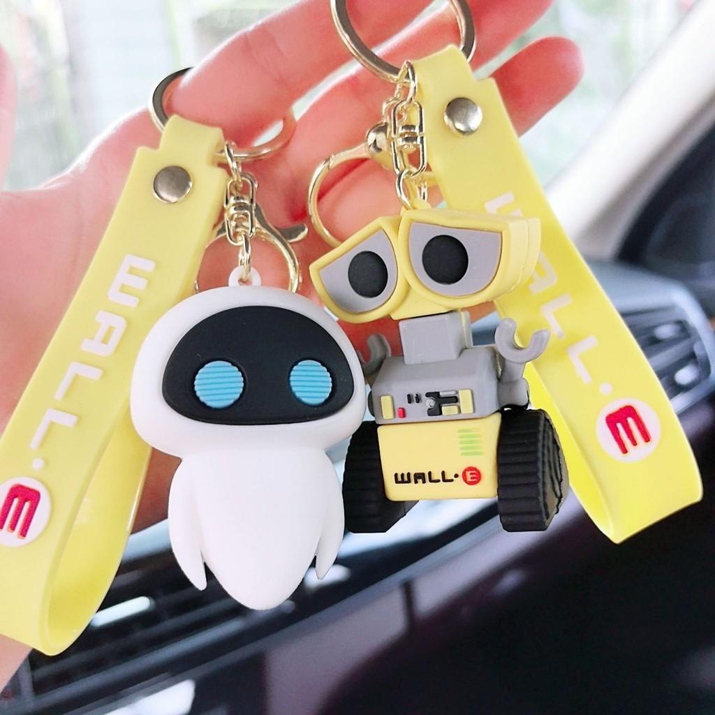 Walle Robot Keychain Eve Pendant Backpack Bag Charm Cartoon Film Gift Periphery