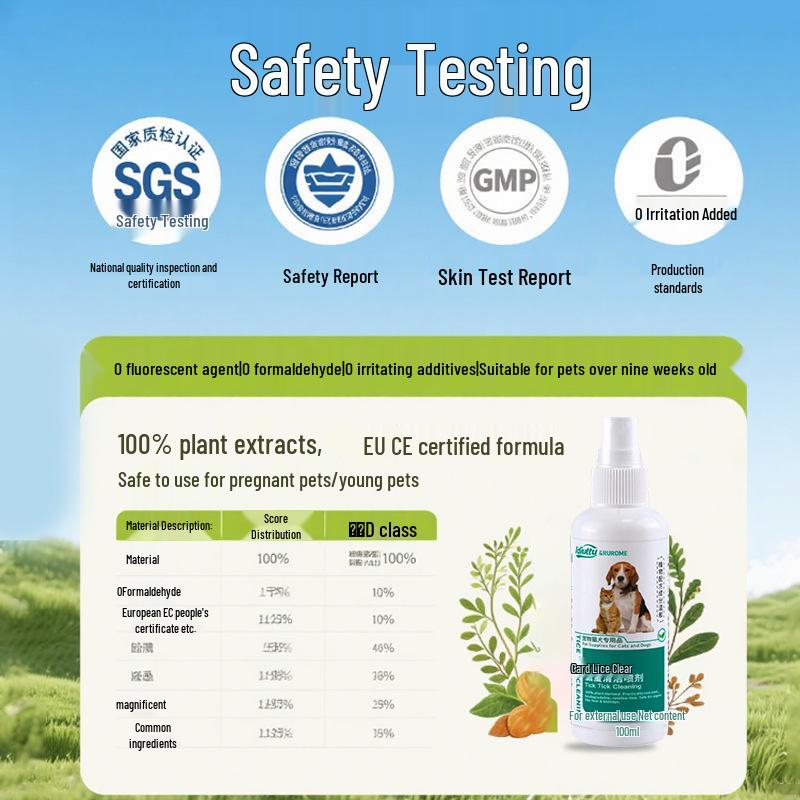 Ectoparasite Treatment Spray: Flea Stop - Removes Fleas, Kills Ticks & Mites, Cat & Dog Insect Repellent for Home.