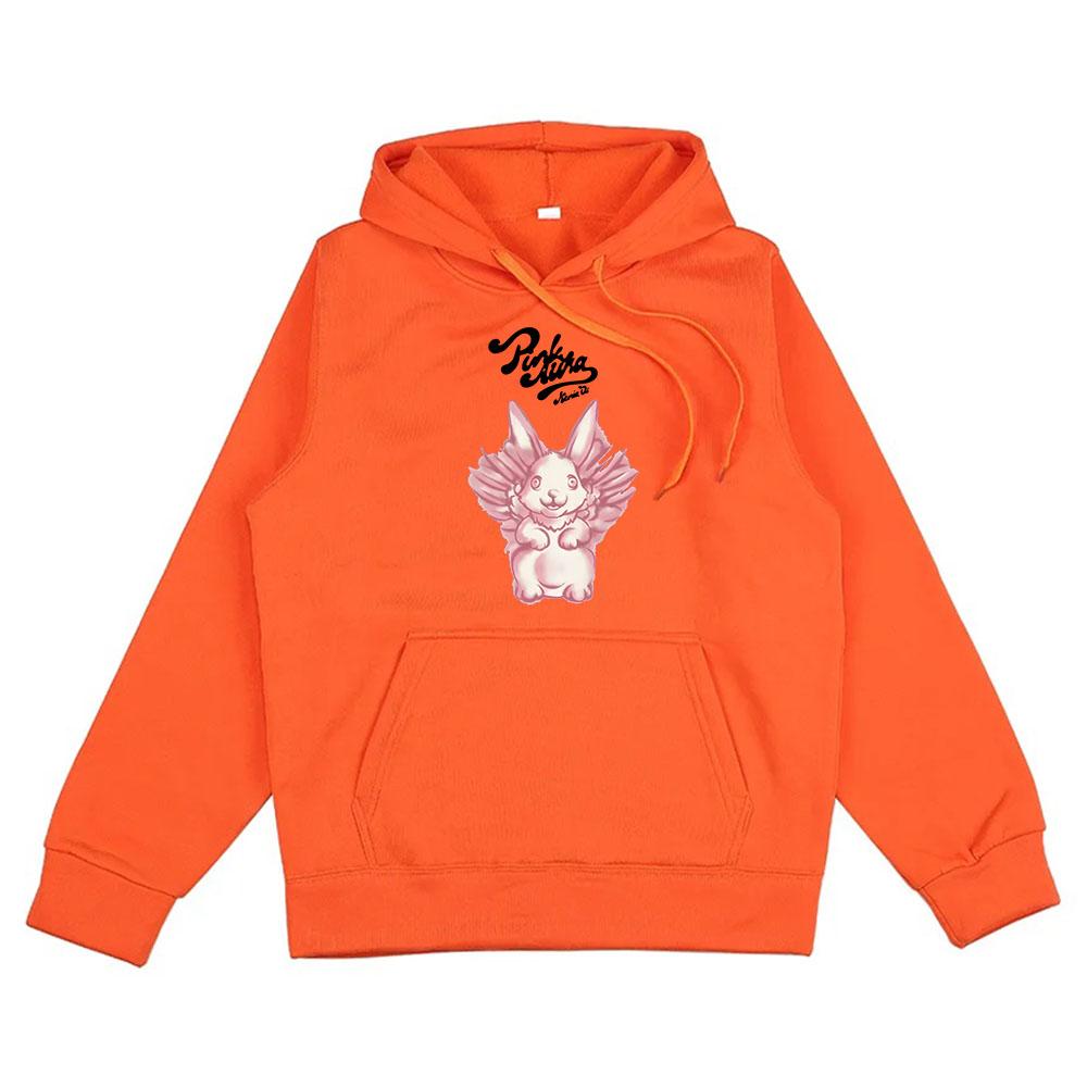 Bunny Růžová Aura Album Grafické Mikiny Zpěvačka Kenia Os Turné 2024 Mikina na Zimu Streetwear Pánské Dámské Oblečení