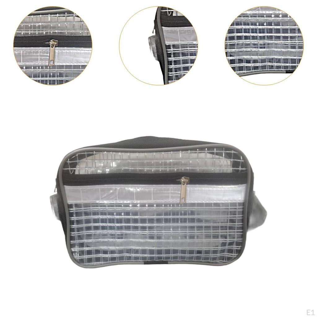 Anti Statics Clear PVC Bag Storage Organizer Portable Transparent Waist