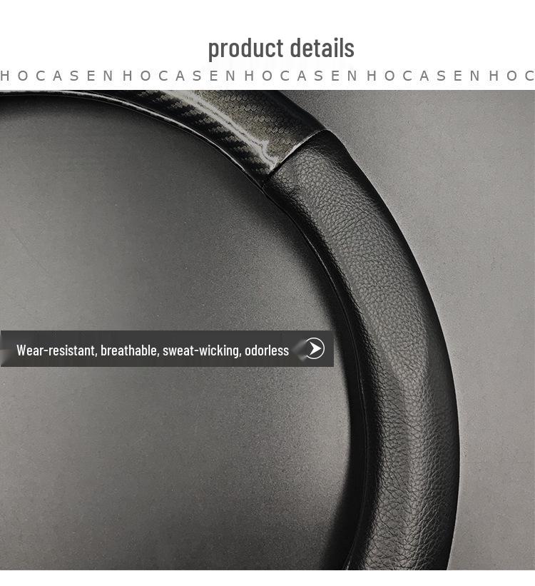 MG356 Roewe 356 D-förmiger Lenkradbezug aus echtem Leder mit Kohlefaser