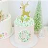 Golden Acrylic Christmas Tree Cake Toppers For Kids Christmas Party, Family Party, Xmas Cakes Decoration