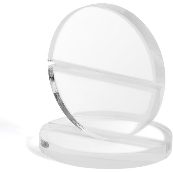 UNIQOOO 2" Clear Acrylic Stand | 18 Pack 3mm Slot Wedding Sign Holders, Perfect for Wedding, Table Number, Exhibition, Office, Restaurant, Business