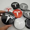 4 Stück/Set ABS 56mm Tesla Original Auto Radnabenkappen Logo Emblem Für Tesla Model 3 Y S X Felgen Radnabenabdeckungen Kappen Abzeichen Zubehör