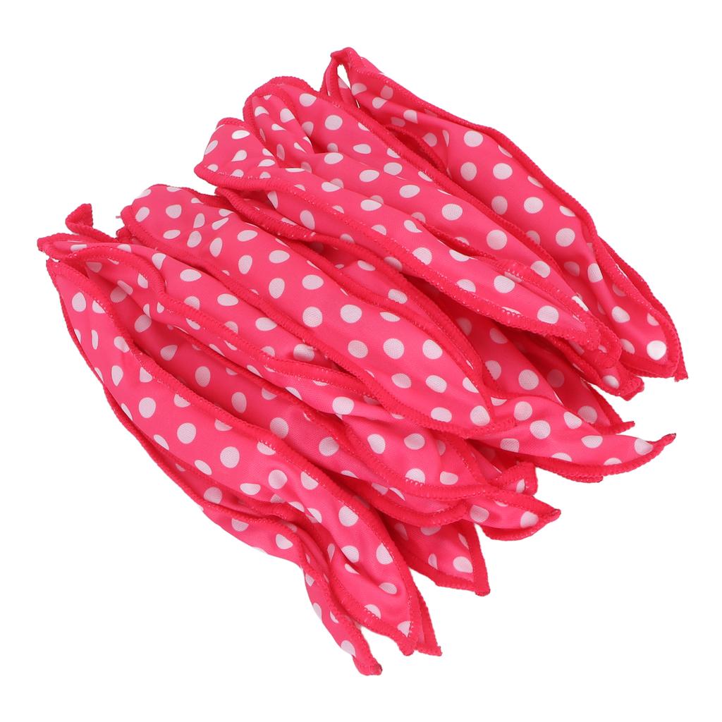 20pcs Heatless Hair Curler Soft Folding DIY Sponge Hair Styling Rollers for Sleeping Rose Red