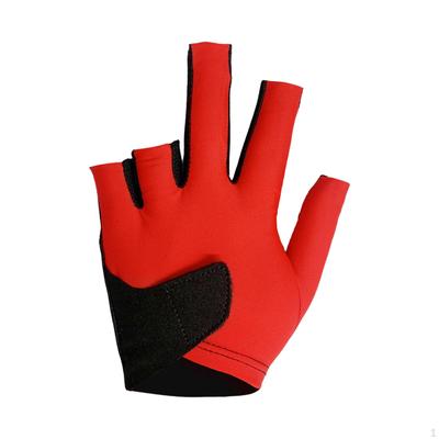 Billardhandschuh Linke Hand Training Fitnessstudio Erwachsener Bequeme Handschuhe mit Getrennten Fingern