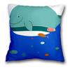 Anime Cat and Dog Pillow Pillowcase Home Sofa Car Waist Cushion Cover Nordic Cartoon Animal Whale Zebra