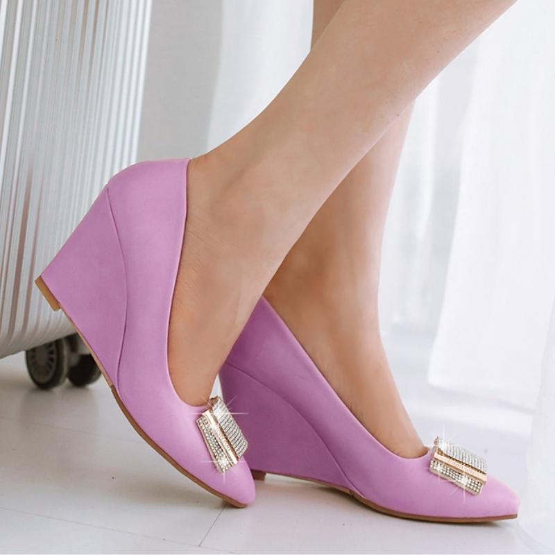 Eleganta Damsandaler Vit Höga Klackar Pumps Skor Lyx Kristall Svart Vit Rosa Klackade Fest Bröllopsklänning Skor Stor Storlek 43