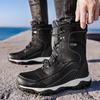 Men's winter thickened padded waterproof comfortable warm anti cold lightweight hiking waterproof non-slip thick sole snow boots