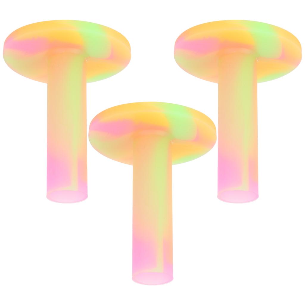 3pcs Rubber Golf Tees Holder Indoor Outdoor Sports Practice Aids Accessories for Golfer