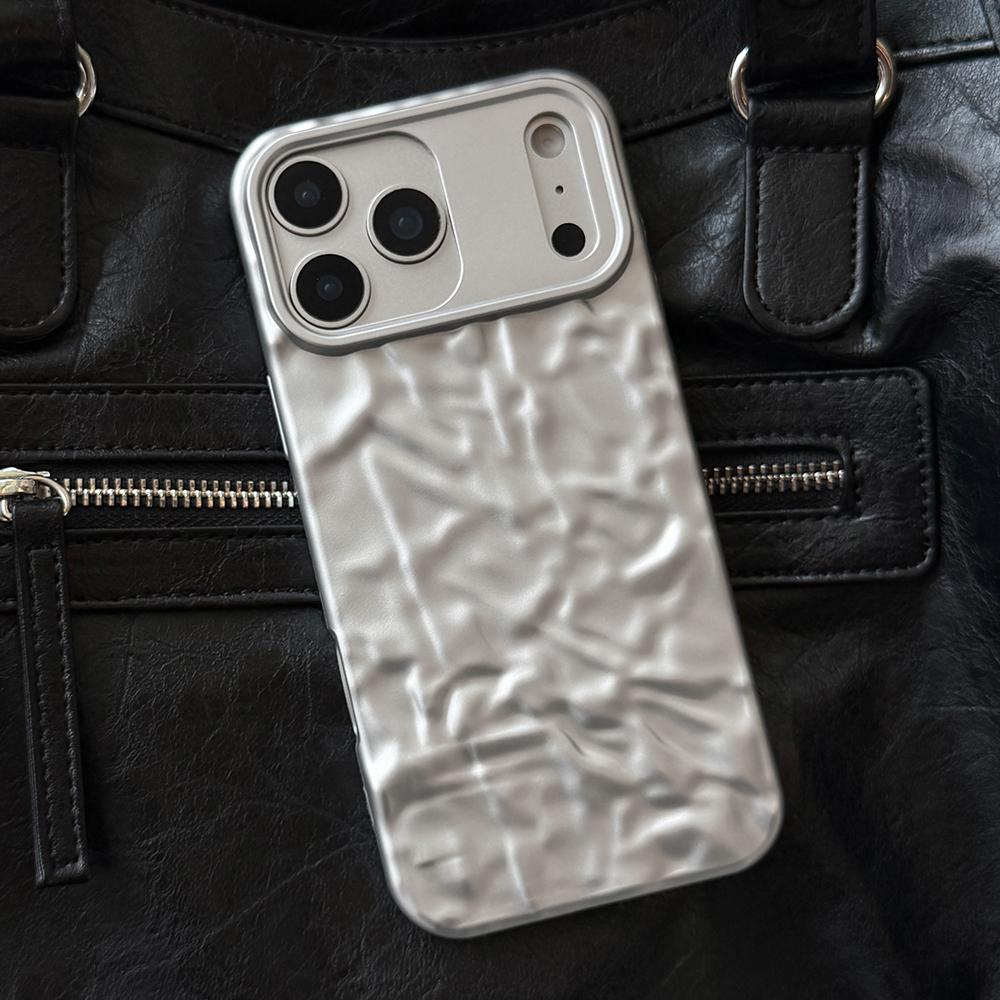 

Матовый серебристый оловянный бумажный чехол для телефона iphone 17 Air 16 15 14 13 12 11 Pro X XS Max Ударопрочный мягкий силиконовый задний чехол iPhone Air