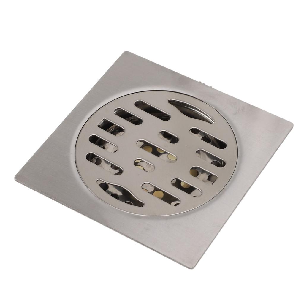 Floor Drain Odor Proof Square Stainless Steel 11CM Anti Clogging Magnetic Suction Core Shower Floor
