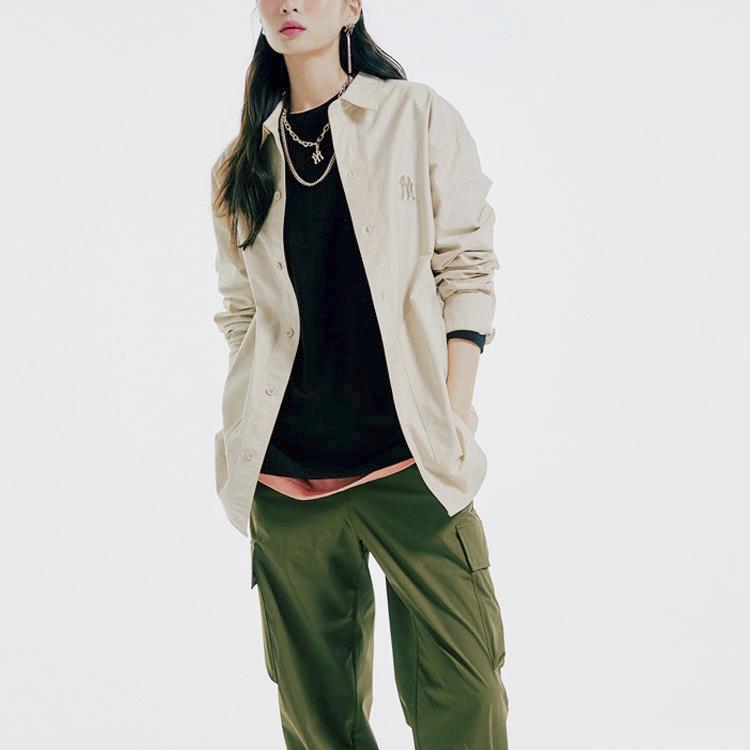 New MLB New York Yankees Shirt Unisex Ecru 31WSU1111-50B